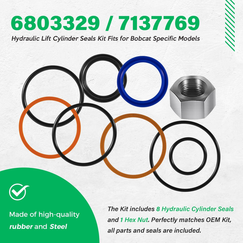 6803329 7137769 Hydraulic Lift Cylinder Seal Kit for Bobcat 444 500 520