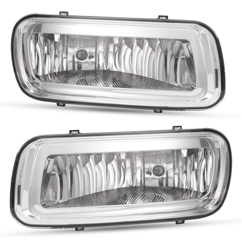 Fog Lights Assembly Lens With Bulbs for Ford F-150 04-06 for Lincoln Mark LT 06