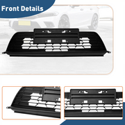 DURAFORCE Front Bumper Black Mesh Low Grill W/License Plate Bracket For 22-23 Honda Civic