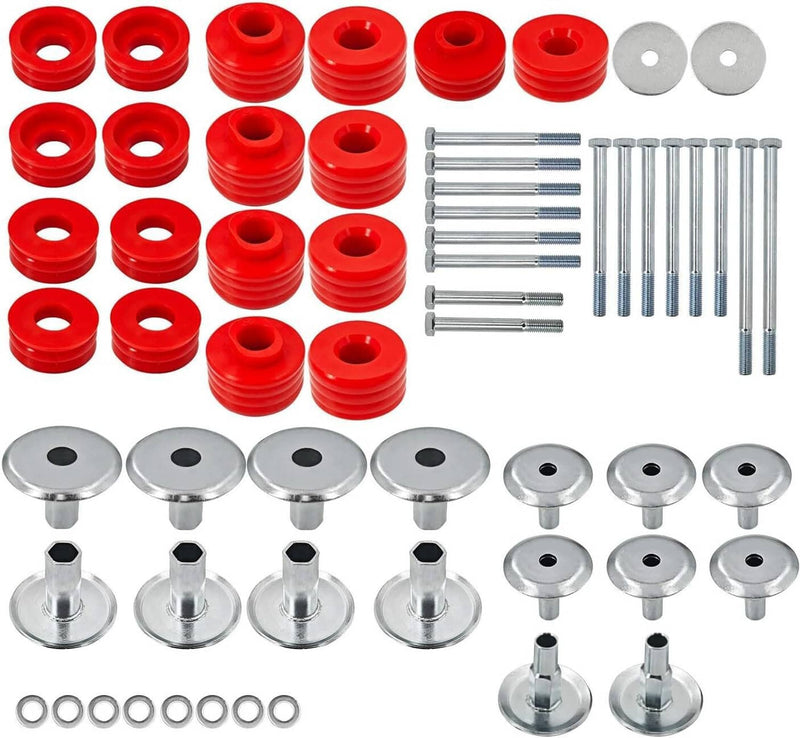 KF04058BK Body Cab Mount Bushings Kit for 1999-07 Ford F250 F350 Super Duty