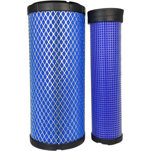 DURAFORCE Outer Inner Air Filter Kit for Case Skid Steer Loader 435 445 445CT Air Cleaner