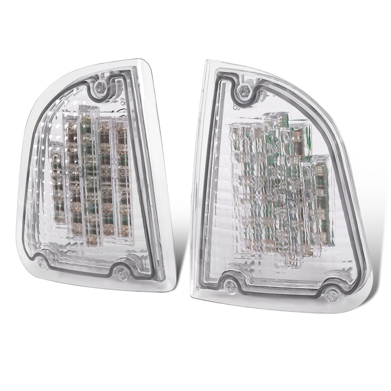 Clear LED Turn Signal Lights for Kenworth KW K300 T300 T330 T600 86-08 Pair