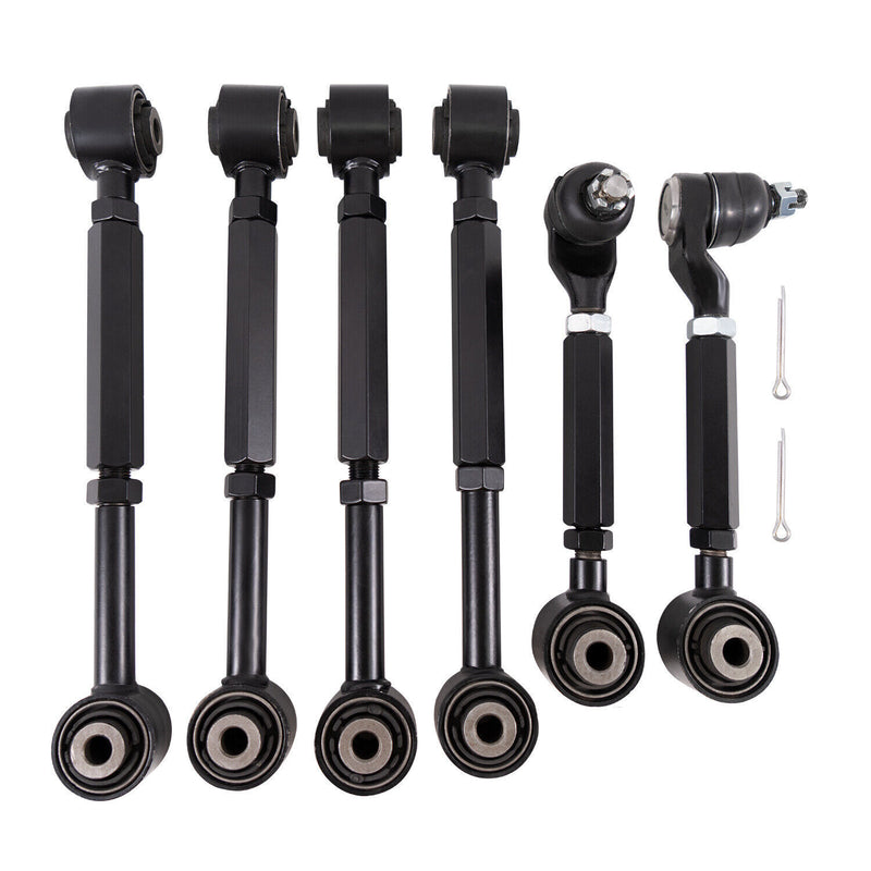 6pcs Rear Upper Lower Control Toe Camber Arms for 2004-2008 Acura TSX 04-08