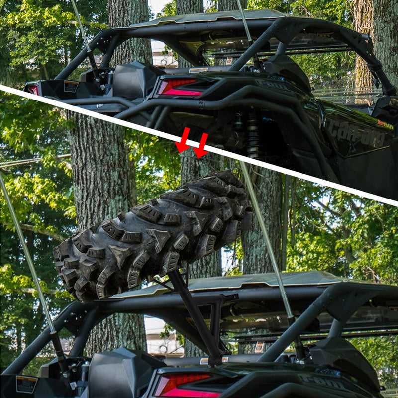 Spare Tire Carrier Mount Rack for Can-Am Maverick X3 Turbo Max R XDS 2017-2025