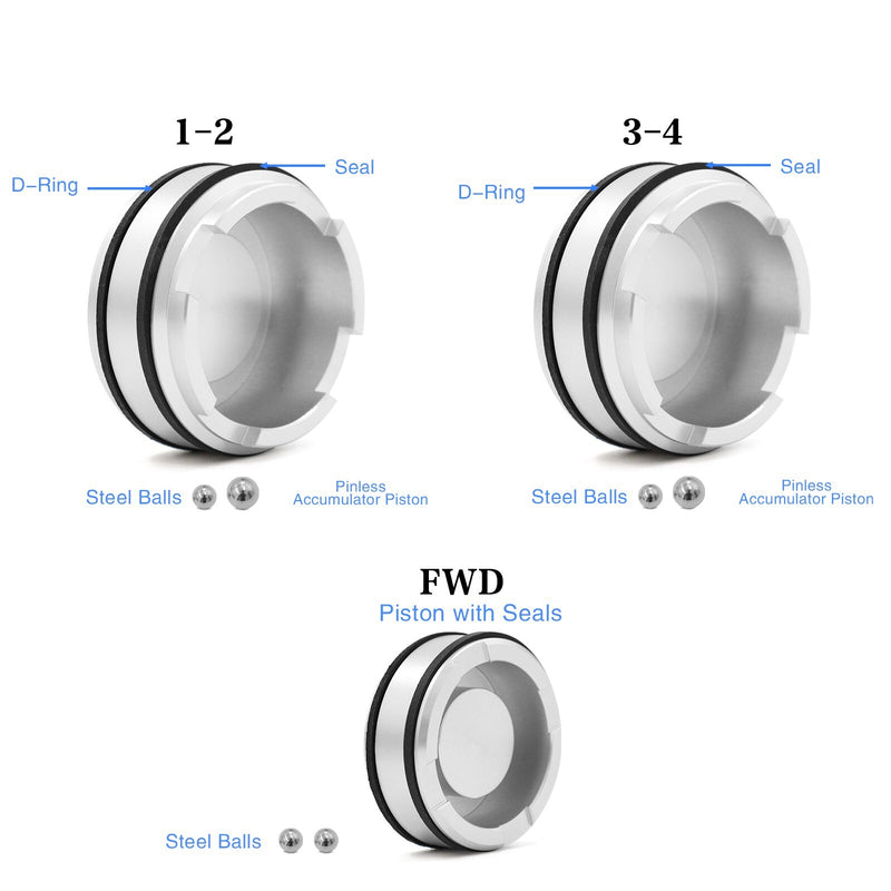 4L60E 4L65E 4L70E Pinless Forward Accumulator Piston Kit FWD 1-2 3-4