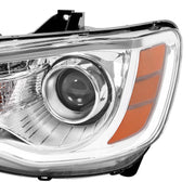 DURAFORCE Chrome Bezel LED DRL Headlight Headlamp Driver Side for Chrysler 300 2011-2023