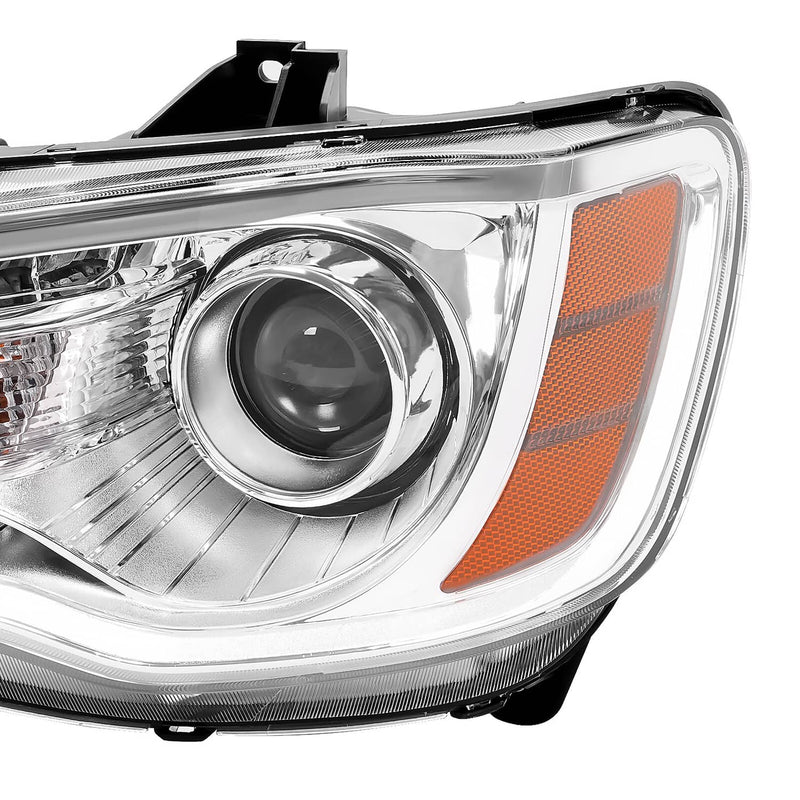DURAFORCE Chrome Bezel LED DRL Headlight Headlamp Driver Side for Chrysler 300 2011-2023