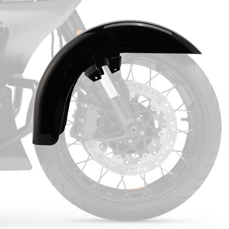 Vivid Black Front Fender for Harley Touring Street Road Glide 1989-2013