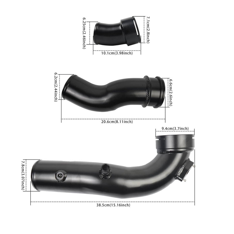N55 Charge Pipe & Boost Pipe Kit for BMW 3.0L 535i 640i 740i F10 F12 F13