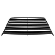 DURAFORCE Aluminum Rear Window Louvers for Ford Mustang 1969-1970 Cover Sun Shade Black
