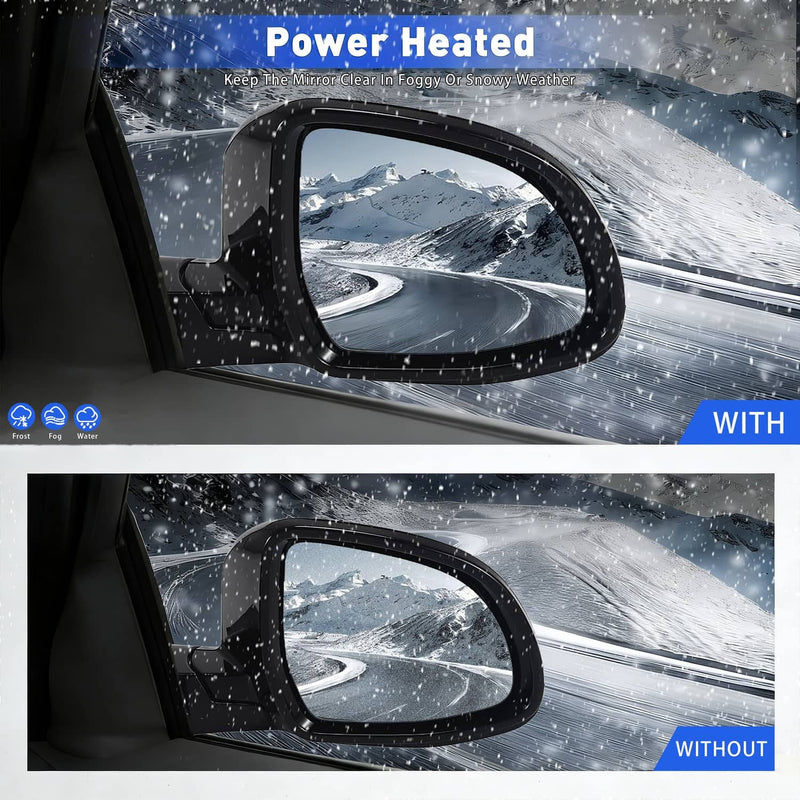 Passenger Side Mirror Blind Spot for BMW 320i 330i 330e 2019-2023 Black