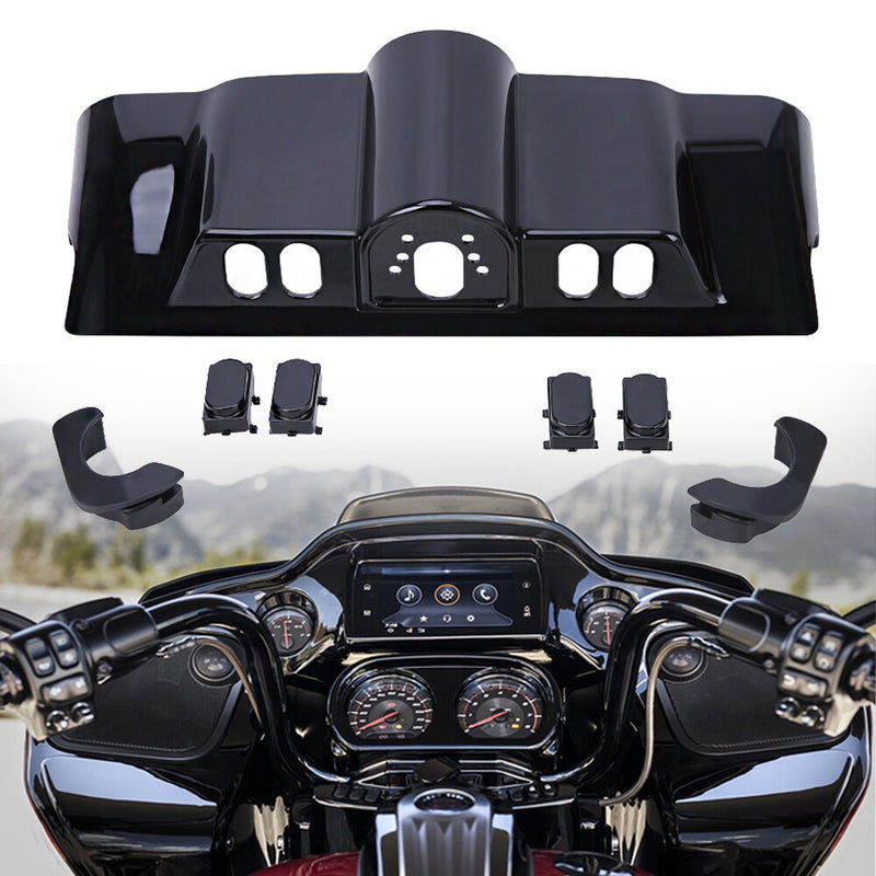 Vivid Black Batwing Inner Fairing Switch Cap Kit for Harley Electra Glide