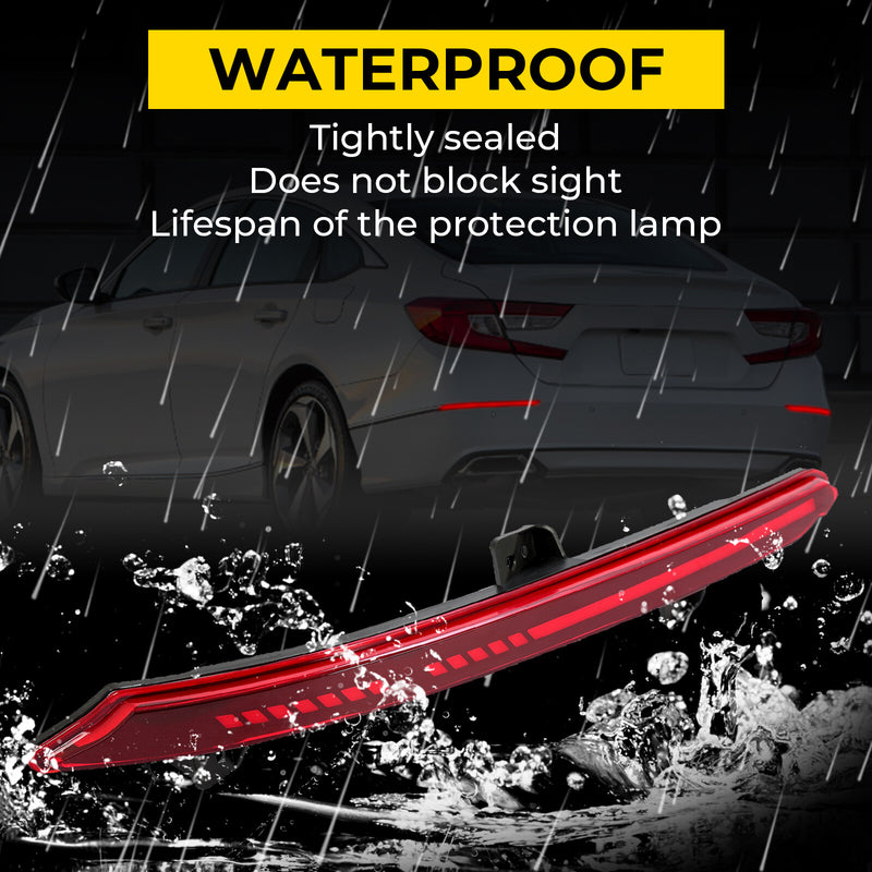 Rear Bumper Lamp Red LED Reflector Tail Light for Honda Accord 2018 2019-2022