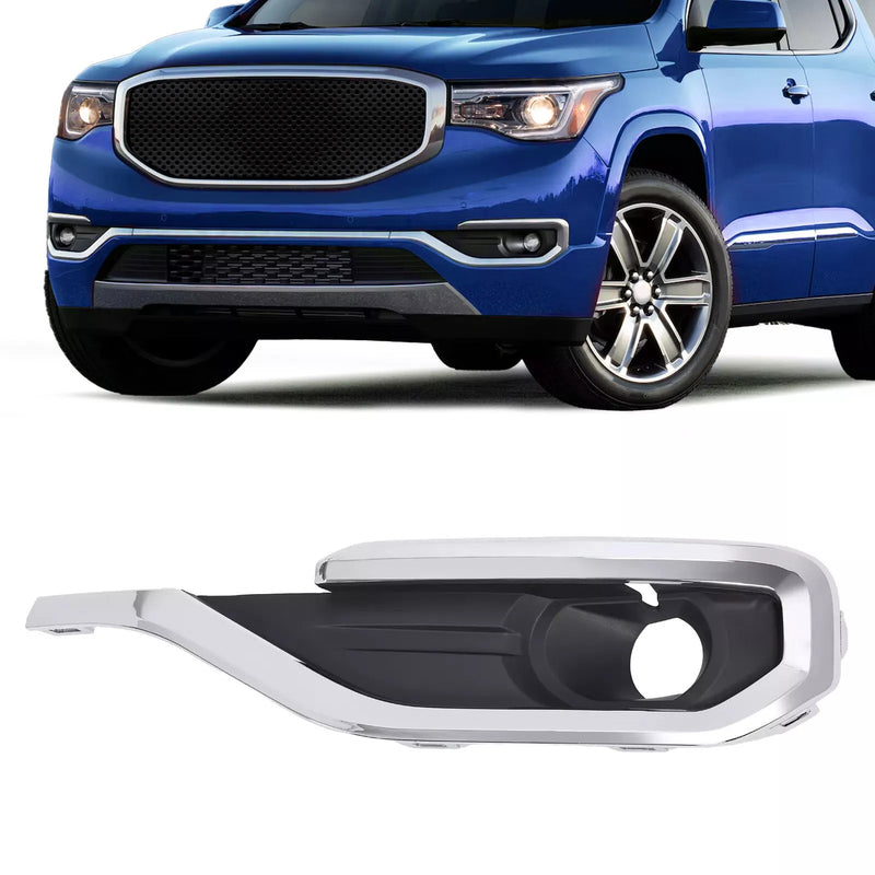 GM1038209 Fog Light Trim Bezel for GMC Acadia 2017-2019 Chrome Driver Side