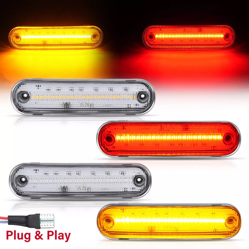 LED Front Rear Side Marker Lights for Mazda Miata 1990-1997 MX-5 1999-2005