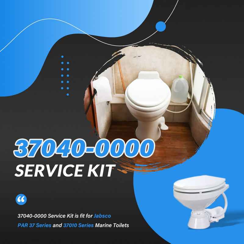 Jabsco 37040-0000 Marine Toilet Service Kit Fits 37010 Series Replacement