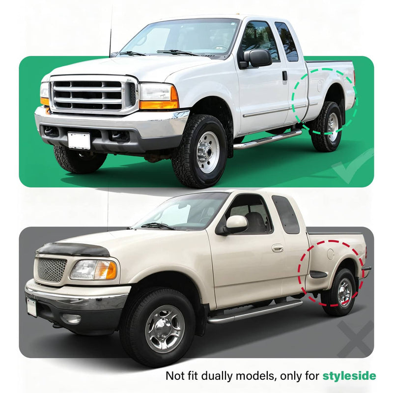 DURAFORCE F81Z16006AA Wheel Fender Flares for Ford F-250 F-350 Super Duty 1999-2007