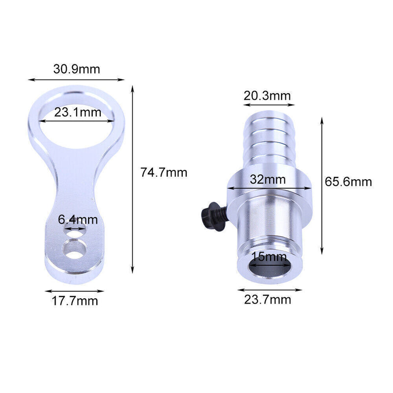 Coolant Bypass Hose Barb Adapter Set for Dodge Ram Cummins 6.7L Diesel
