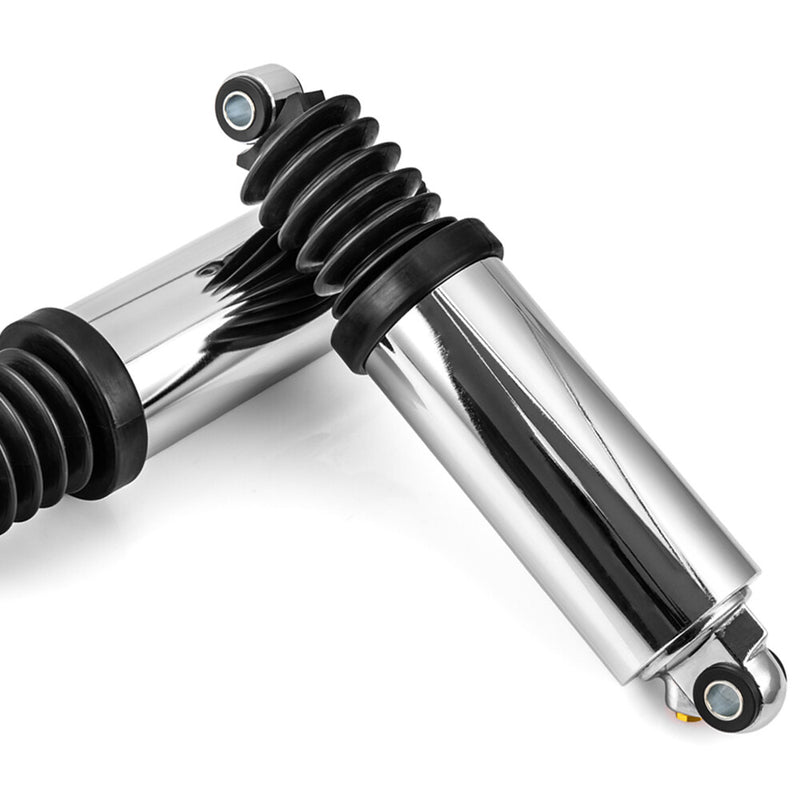 Road King FLHR Chrome Lowering 12" Air Shocks for Harley 1980-2017