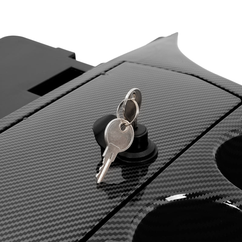 Carbon Fiber Style Dash Compartment for Yamaha Drive Golf Carts Plastic