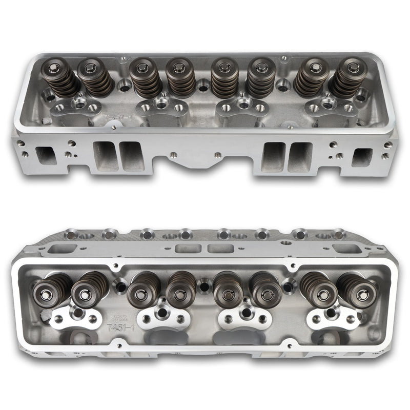 SBC Chevy 350 Aluminum Cylinder Head 190cc 64cc 2.02 1.60 Angle Complete