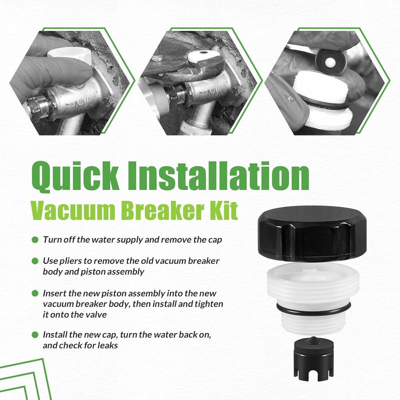 VACVBKX1B Vacuum Breaker Kit for Anti-Siphon Frost-Free Sillcock Valves 4 Pack