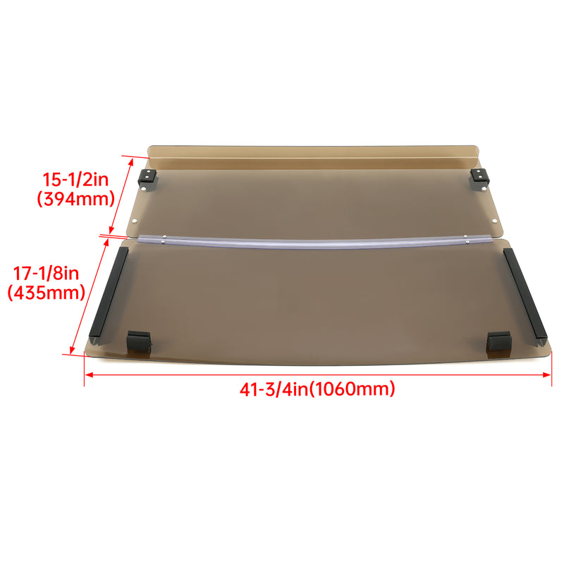 Tinted Golf Cart Folding Windshield for EZGO Marathon Gas Electric 86-94