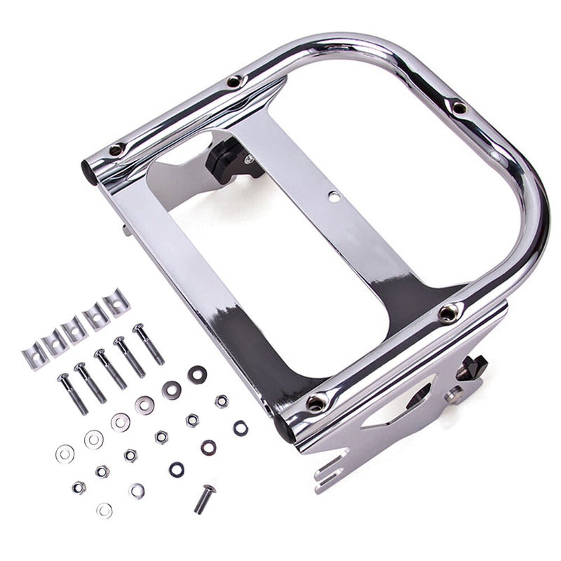 Chrome Luggage Rack Docking Hardware Kit for Harley Touring FLTR FLHR 1997-2008