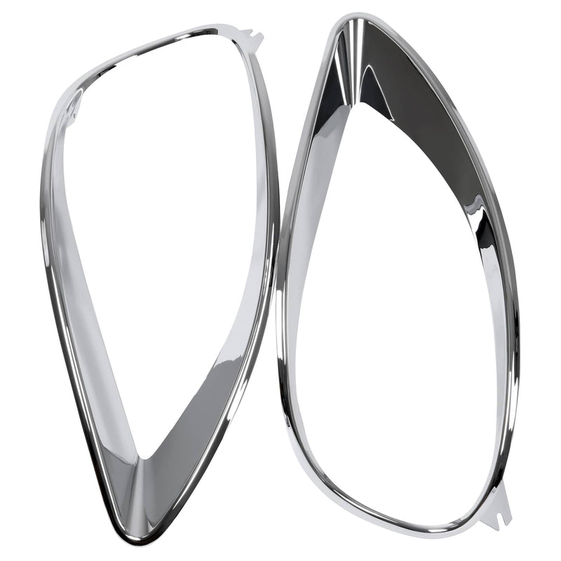 DURAFORCE Chrome Headlight Bezel Trim Left & Right for Freightliner Columbia 2001-2017