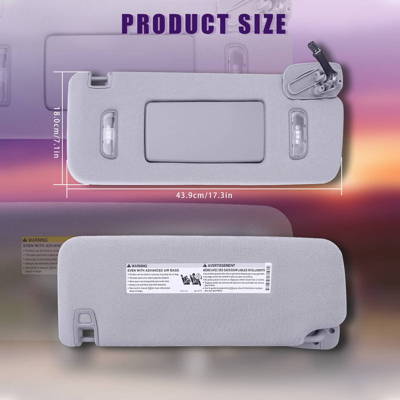 Right Side Sun Visor 23459646 for Chevrolet Silverado 1500 2500 3500