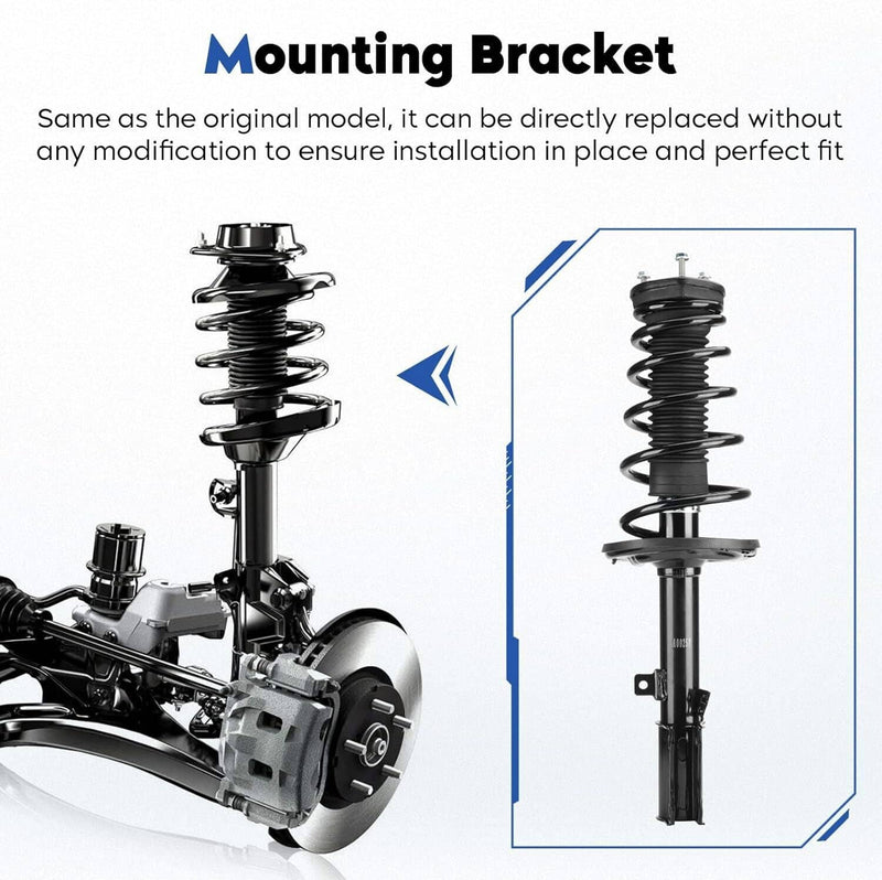 Front Rear Complete Shock Struts Assembly for 2007-2011 Toyota Camry 4 Pieces 17