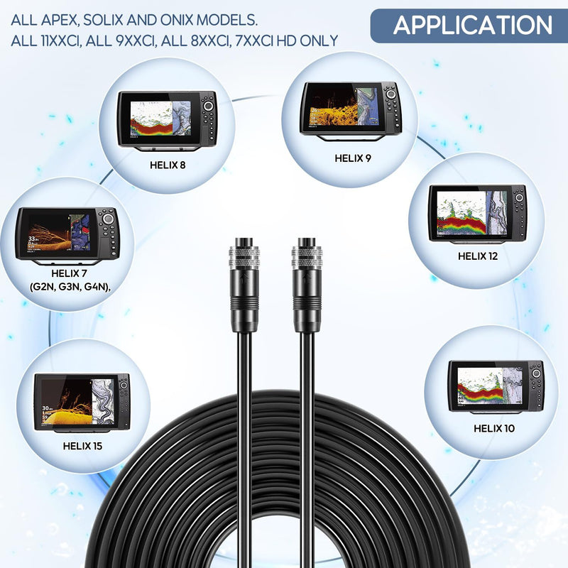 720073-3 20 Feet Ethernet Cable AS EC 20E for Humminbird Helix APEX SOLIX