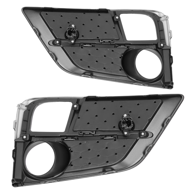 Fog Light Cover Front Bumper Lamp Bezel for Honda Odyssey 2018-2020 Black Pair