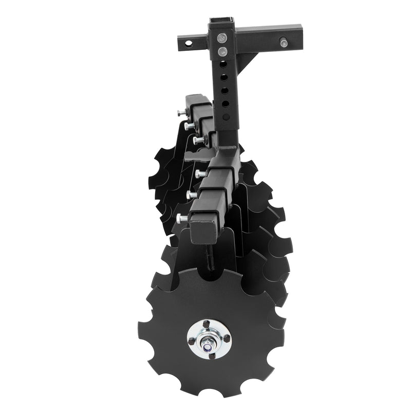 34" Disc Plow Harrow with 2-inch Receiver Hitch 8-Blade for Tractor ATV UTV