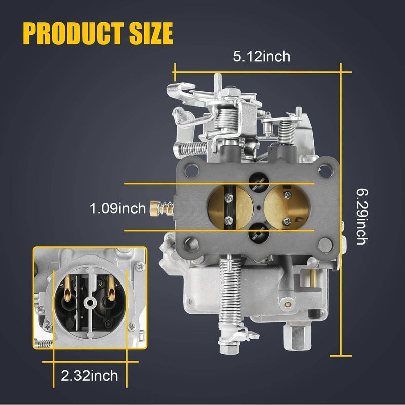 Silver Carburetor Carb for 1986-1988 Suzuki Samurai 1.3L Engine US Model Toy-250