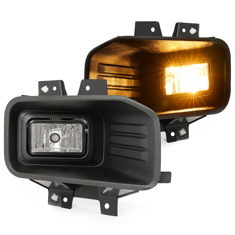 Clear Lens Halogen Fog Lights Lamps for Ford F-150 F150 2018-2020 Set Pair