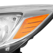DURAFORCE Clear Lens Halogen Left Driver Side Headlight for Ford Focus 2012-2014 W/Bulb