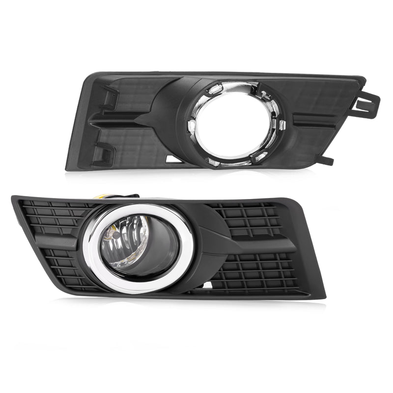 Fog Lights With Bezel Bumper Lamp Cover for Cadillac SRX 2010-2016 Pair