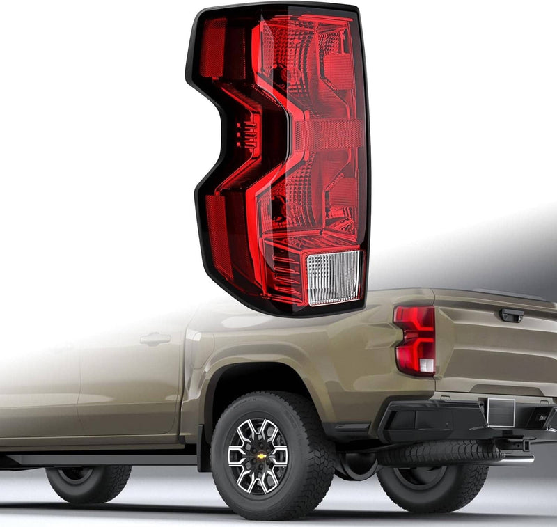 Driver Side Tail Light Halogen with Bulb for Chevrolet Colorado 2023-2024