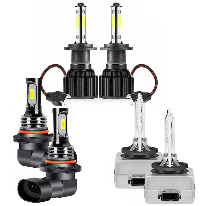 Cadillac Escalade LED HID Headlight Fog Light 6 Bulbs for 2007-2008