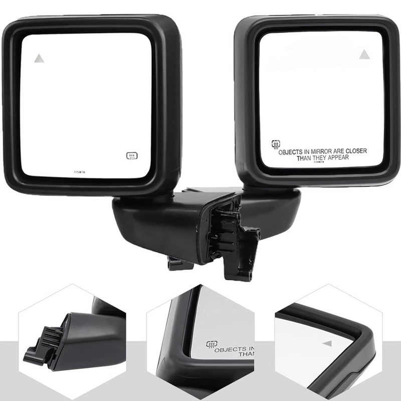Rear Mirror w/Blind Spot for Jeep Wrangler Gladiator Left Right 2018-2025
