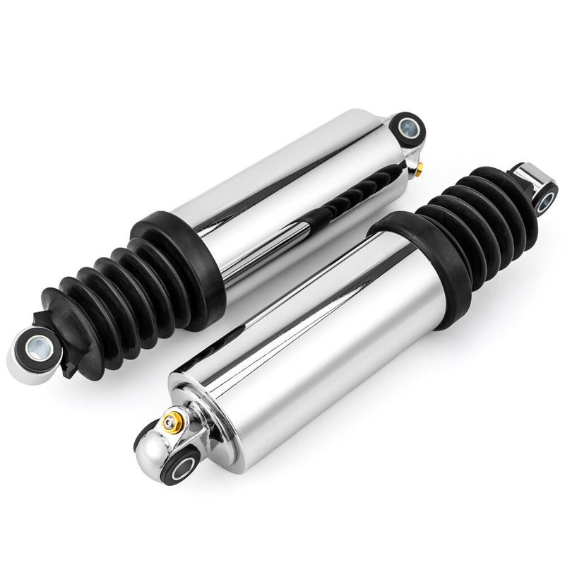 Road King FLHR Chrome Lowering 12" Air Shocks for Harley 1980-2017
