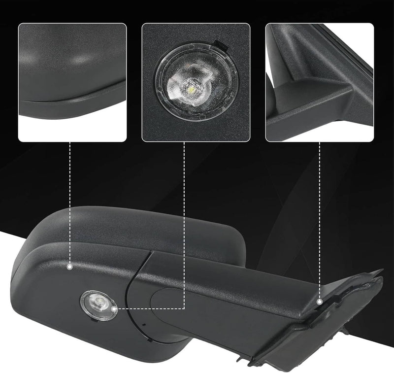 Passenger Side Mirror for Ford Explorer 2020-2023 Manual Folding Power Heated