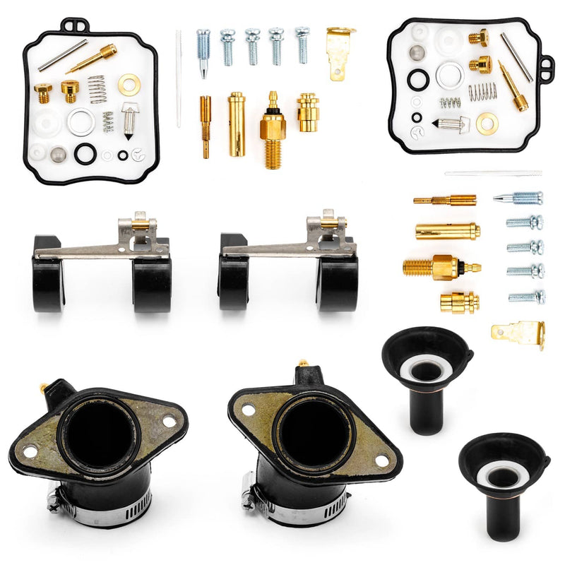 Carburetor Rebuild Kit for Yamaha V Star 650 XVS650 1998-2016 w/ Intake Manifold