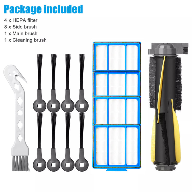 14 PCS Robot Vacuum Cleaner Replacement Parts Kit for Shark IQ R101AE RV1001AE