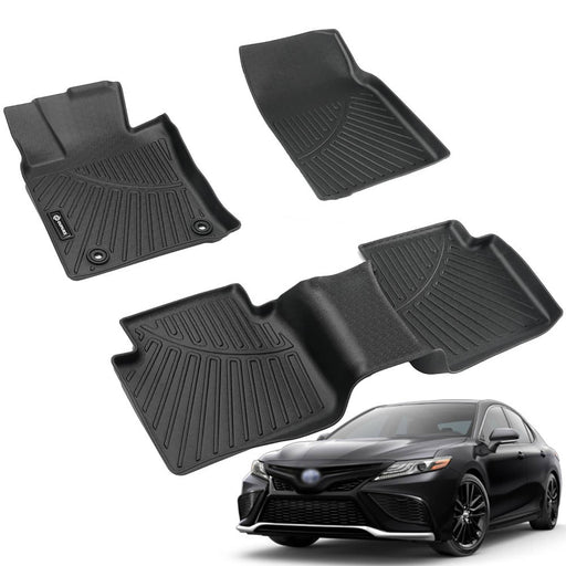 DURAFORCE Floor Mats for 2018-2024 Toyota Camry FWD Models Non Hybrid or AWD