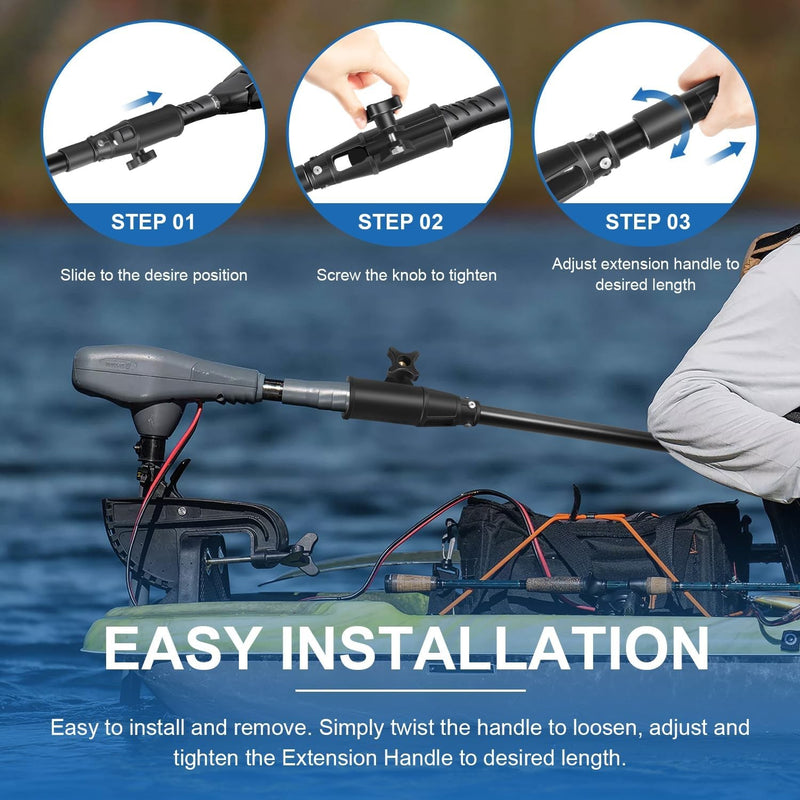 1854108 Trolling Motor Telescoping Extension Handle for MKA-44 24in to 40in