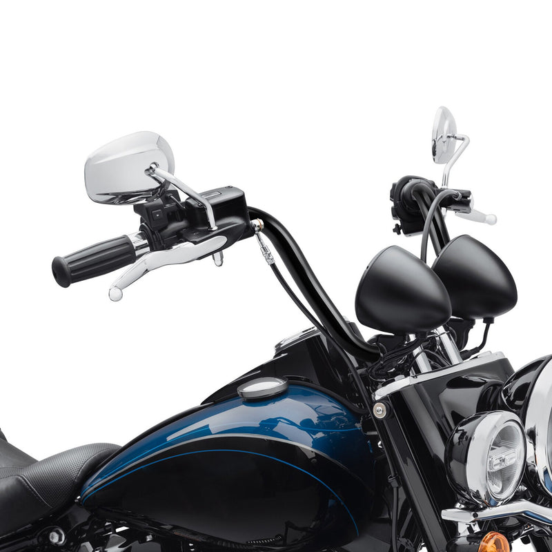 Black 12 Inch Rise Ape Hangers Handlebar for Harley FLST FXST Sportster XL Dyna