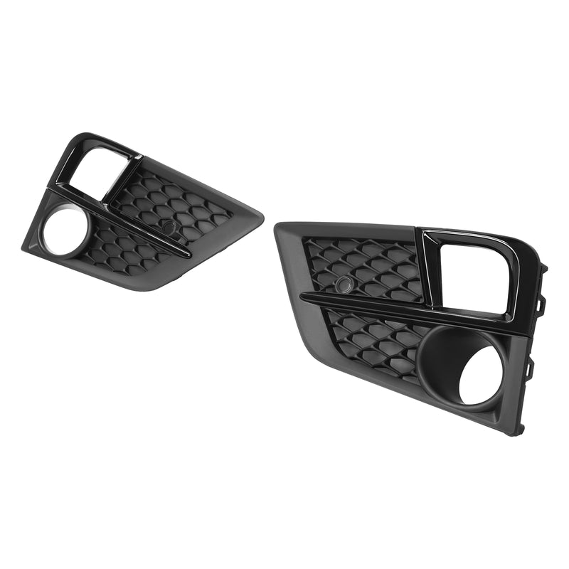 Fog Light Cover Front Bumper Lamp Bezel for Honda Odyssey 2018-2020 Black Pair