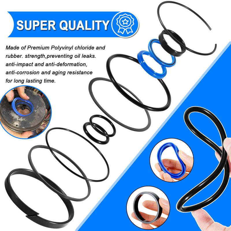 4.0" Bore x 1.75" Rod Hydraulic Log Splitter Cylinder Rebuild Seal Kit